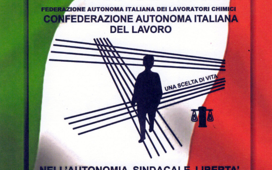 CONF.A.I.L. SINDACATO AUTONOMO IN CONTRAPPOSIZIONE AD ALFASIGMA IN TUTELA DEI LAVORATORI SOFAR